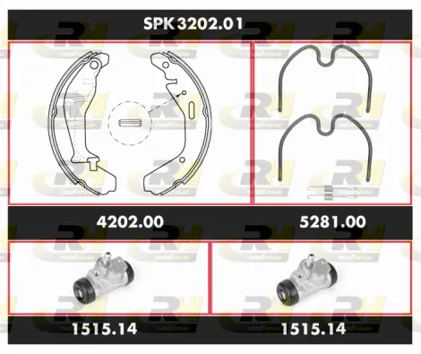 Brake Kit, drum brake (SPK 3202.01)