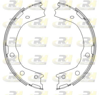 Brake Shoe, parking brake (4488.00)