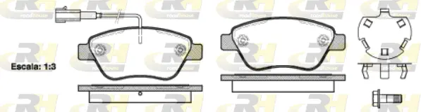 Brake Pad Set, disc brake (2858.32)