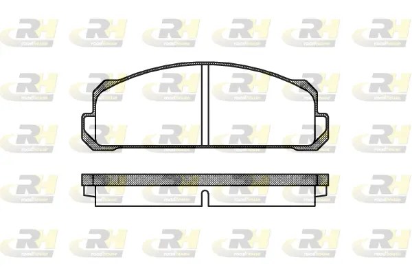 Brake Pad Set, disc brake (2022.40)