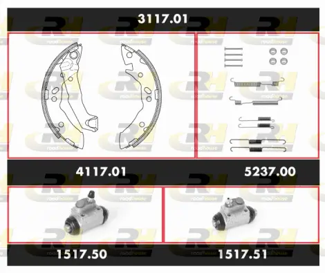 Brake Kit, drum brake (3117.01)