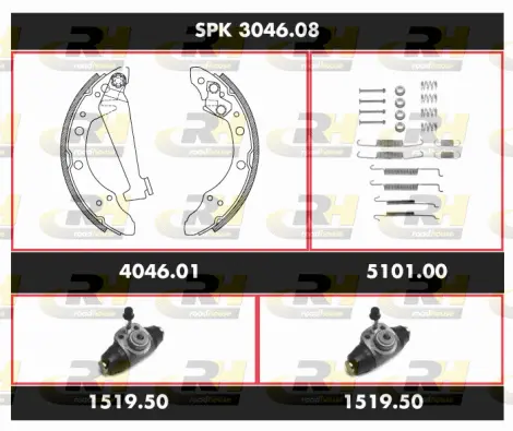 Brake Kit, drum brake (SPK 3046.08)