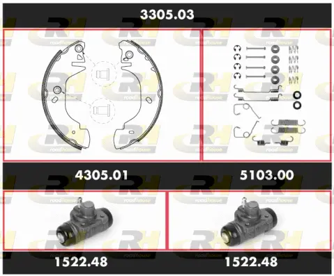 Brake Kit, drum brake (3305.03)