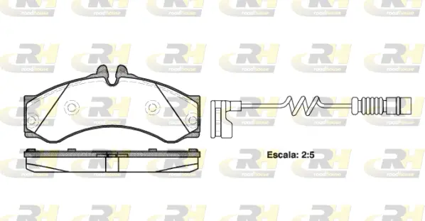 Brake Pad Set, disc brake (2614.12)
