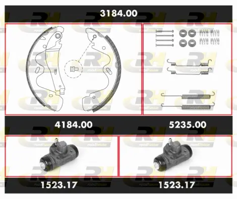 Brake Kit, drum brake (3184.00)