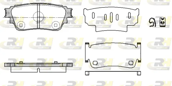 Brake Pad Set, disc brake (21861.00)