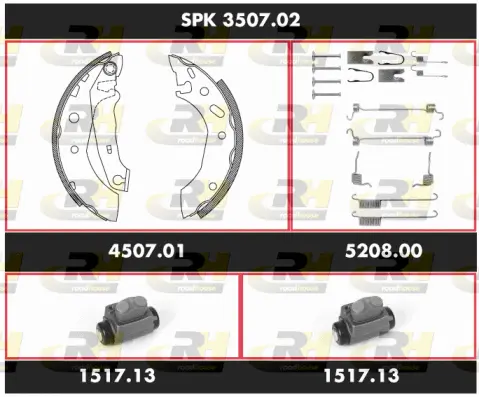 Brake Kit, drum brake (SPK 3507.02)