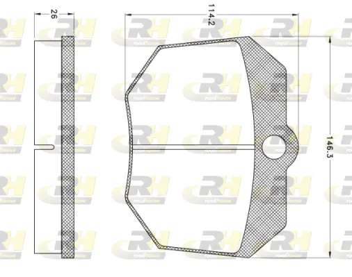Brake Pad Set, disc brake (JSX 2910.14)