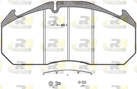 Brake Pad Set, disc brake (JSX 2506.30)