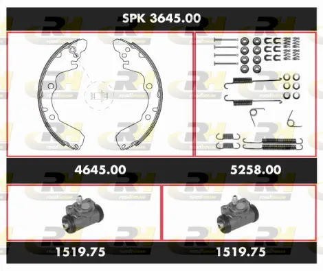 Brake Kit, drum brake (SPK 3645.00)