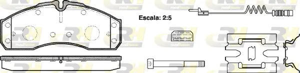 Brake Pad Set, disc brake (2651.22)