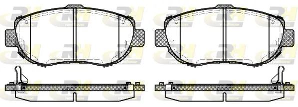 Brake Pad Set, disc brake (2456.14)