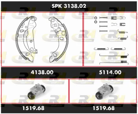 Brake Kit, drum brake (SPK 3138.02)