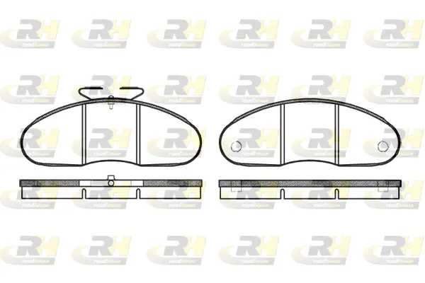 Brake Pad Set, disc brake (2048.00)