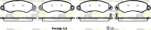 Brake Pad Set, disc brake (21255.02)