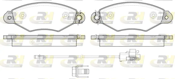 Brake Pad Set, disc brake (2643.30)