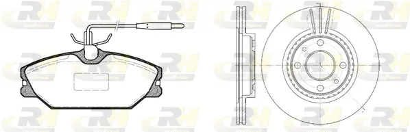 Brake Kit, disc brake (8208.00)