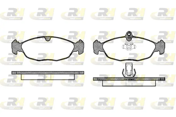 Brake Pad Set, disc brake (2393.30)