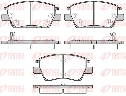 Brake Pad Set, disc brake (1630.12)