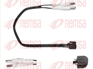 Warning Contact, brake pad wear (001008)