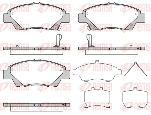 Brake Pad Set, disc brake (1358.42)