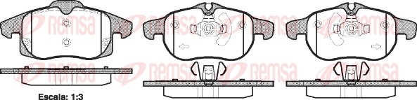 Brake Pad Set, disc brake (0888.40)