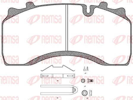Brake Pad Set, disc brake (JCA 1032.30)