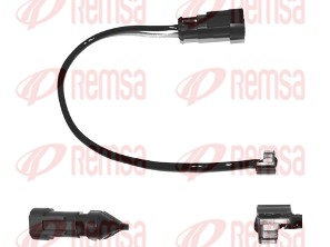 Warning Contact, brake pad wear (001092)