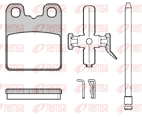 Brake Pad Set, disc brake (1797.00)