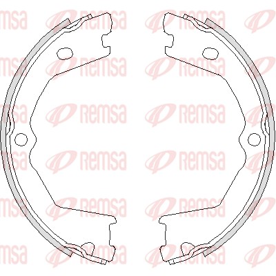 Brake Shoe, parking brake (4733.00)