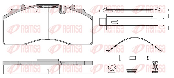 Brake Pad Set, disc brake (JCA 1415.80)