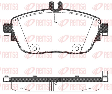 Brake Pad Set, disc brake (1485.08)