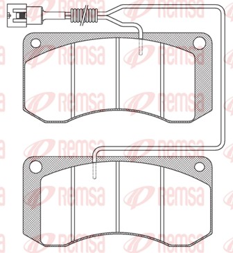Brake Pad Set, disc brake (JCA 258.41)