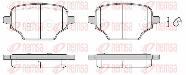 Brake Pad Set, disc brake (1837.00)
