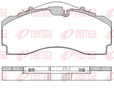 Brake Pad Set, disc brake (JCA 1704.00)
