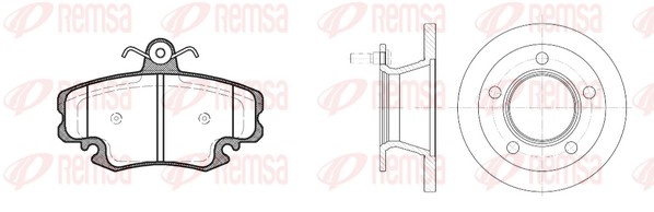 Brake Kit, disc brake (8142.00)