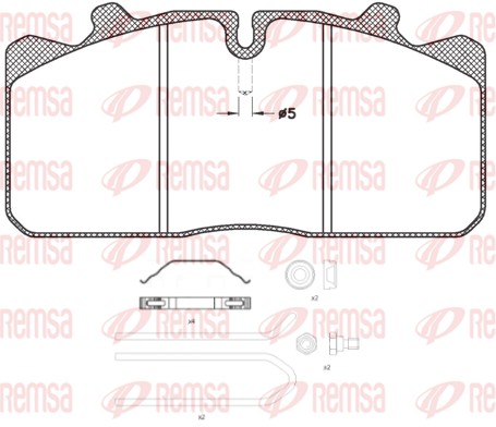 Brake Pad Set, disc brake (JCA 658.30)