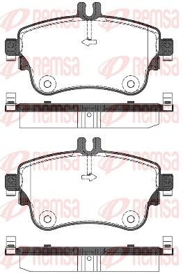 Brake Pad Set, disc brake (1487.08)