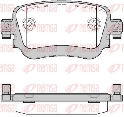 Brake Pad Set, disc brake (1549.28)