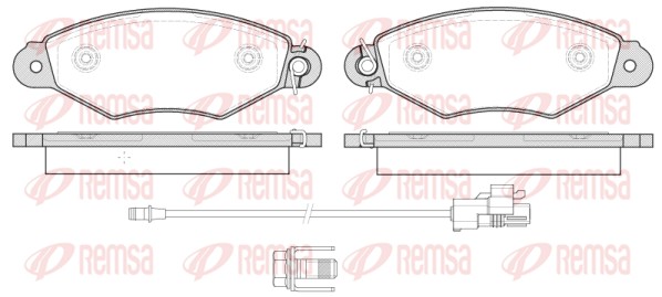 Brake Pad Set, disc brake (0643.30)