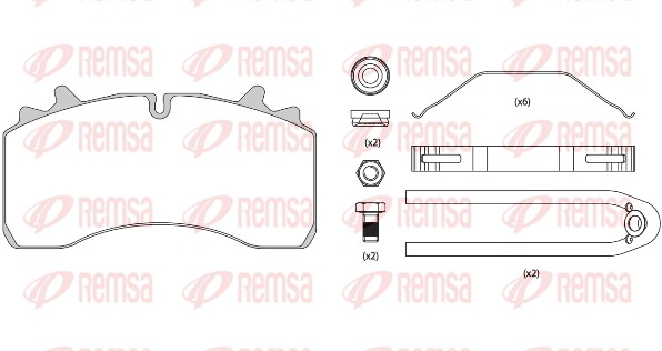 Brake Pad Set, disc brake (JCA 1075.80)