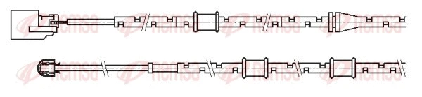 Warning Contact, brake pad wear (001177)