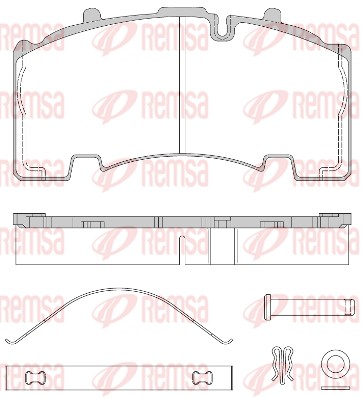 Brake Pad Set, disc brake (JCA 1555.80)
