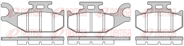 Brake Pad Set, disc brake (1519.00)