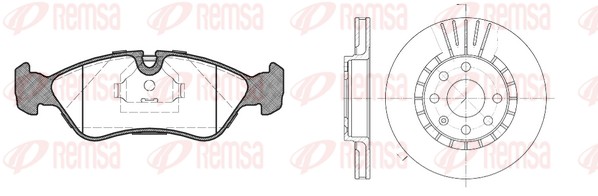 Brake Kit, disc brake (8286.00)