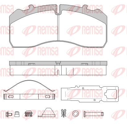 Brake Pad Set, disc brake (JCA 1846.80)
