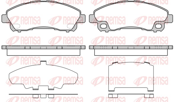 Brake Pad Set, disc brake (1645.00)