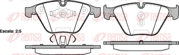 Brake Pad Set, disc brake (0857.10)