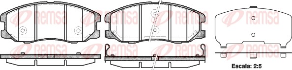 Brake Pad Set, disc brake (1261.12)