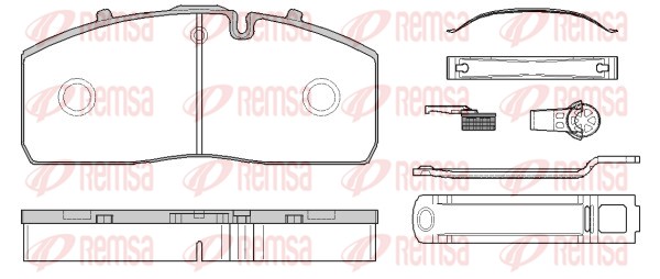 Brake Pad Set, disc brake (JCA 1790.80)